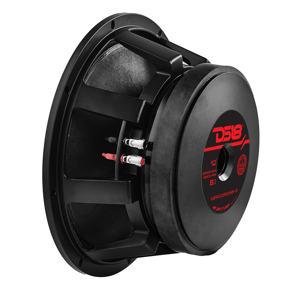 PRO 12" Mid-Bass Loudspeaker 1250 Watts Rms 8-Ohm