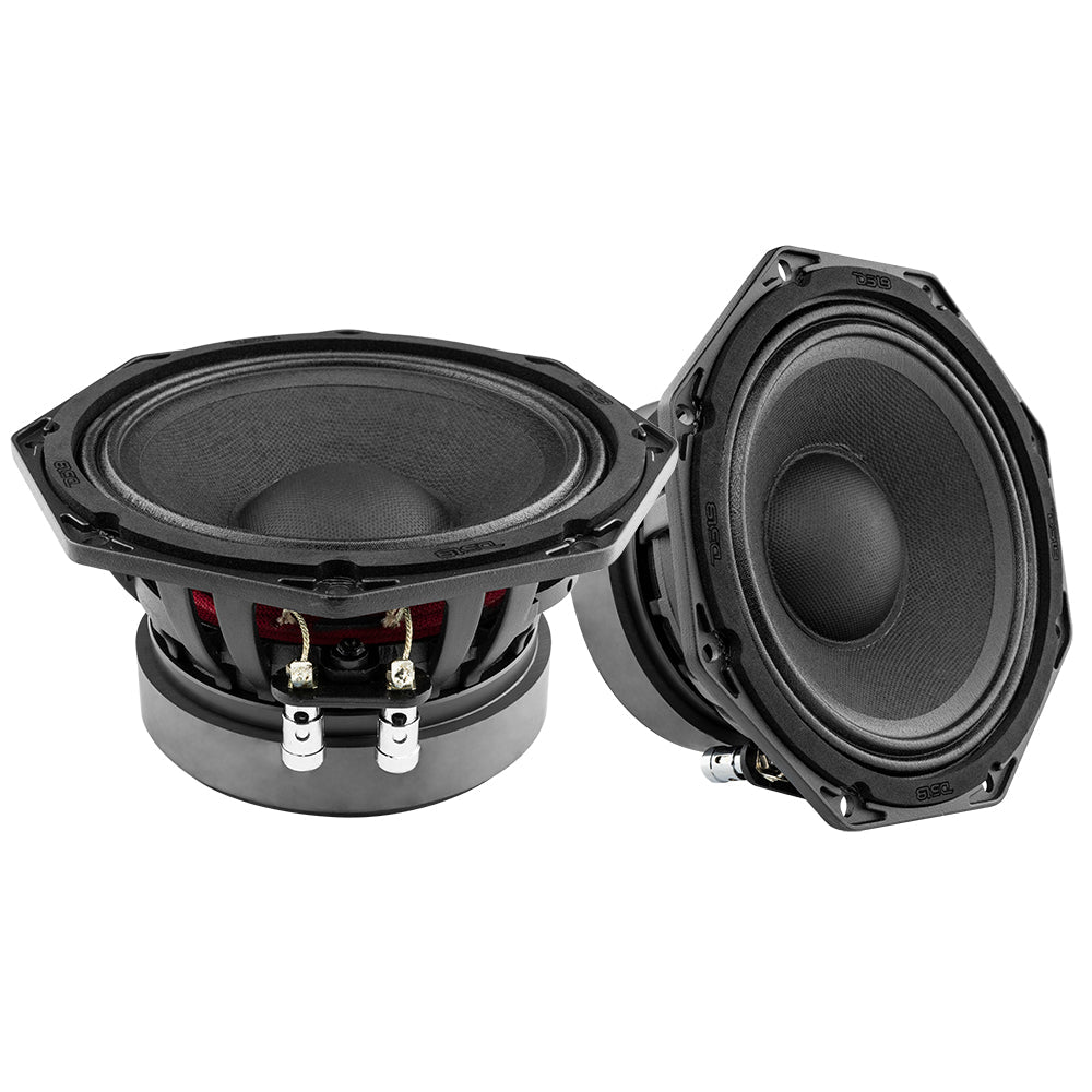 Octagonal 6.5" Mid-Range Loudspeaker 300 Watts Rms 8-Ohm