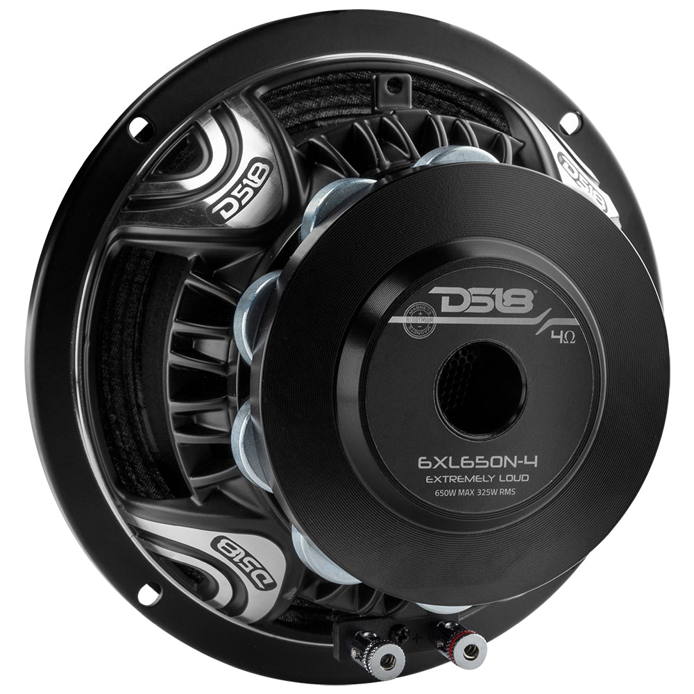 XL 6.5" Neodymium Rings Mid-Range Loudspeaker 650 Watts 4-Ohm