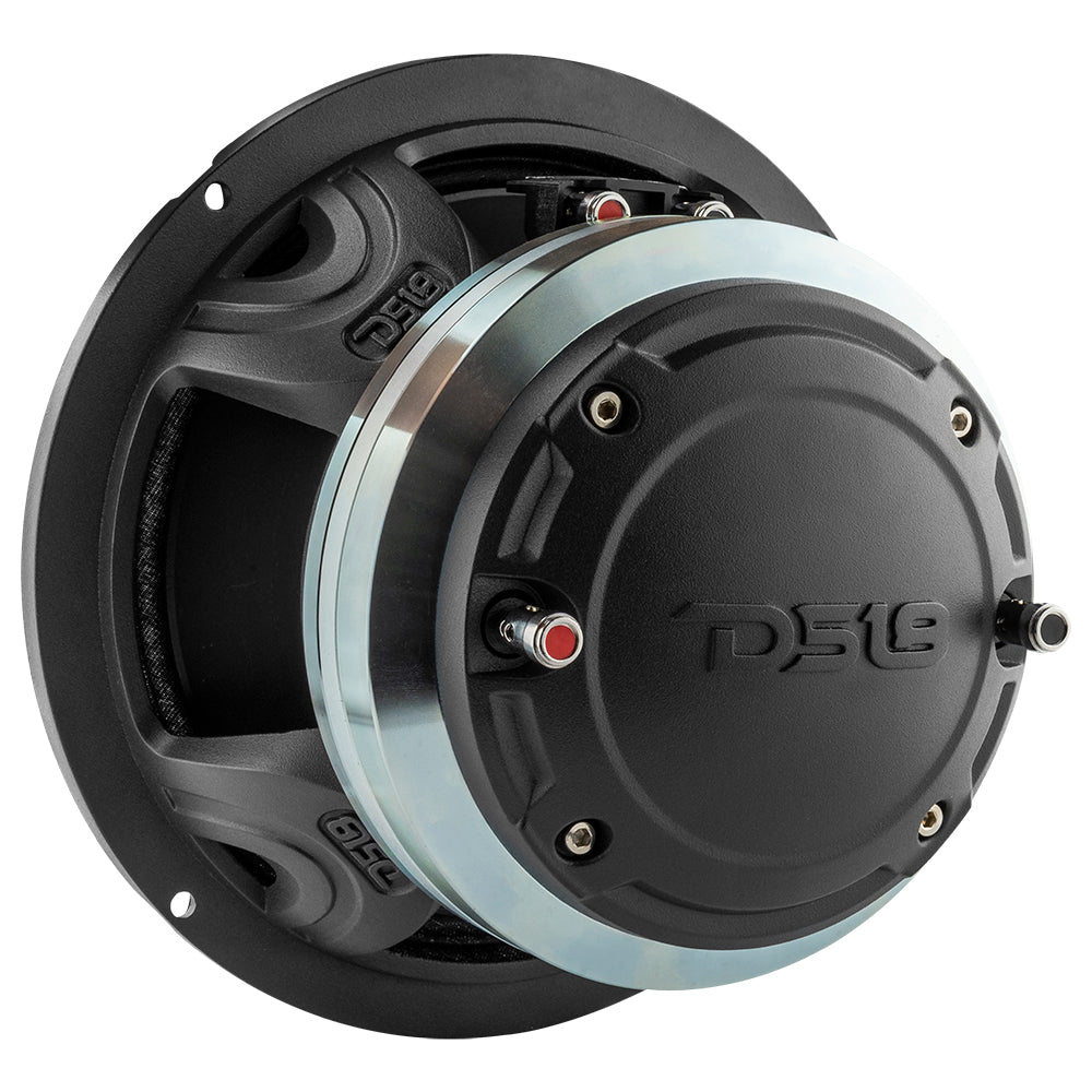 8" Neodymium Coaxial Hybrid Mid-Bass Water resistant Carbon Fiber Cone Loudspeaker with Built-in Driver  400 Watts Rms 8-Ohm