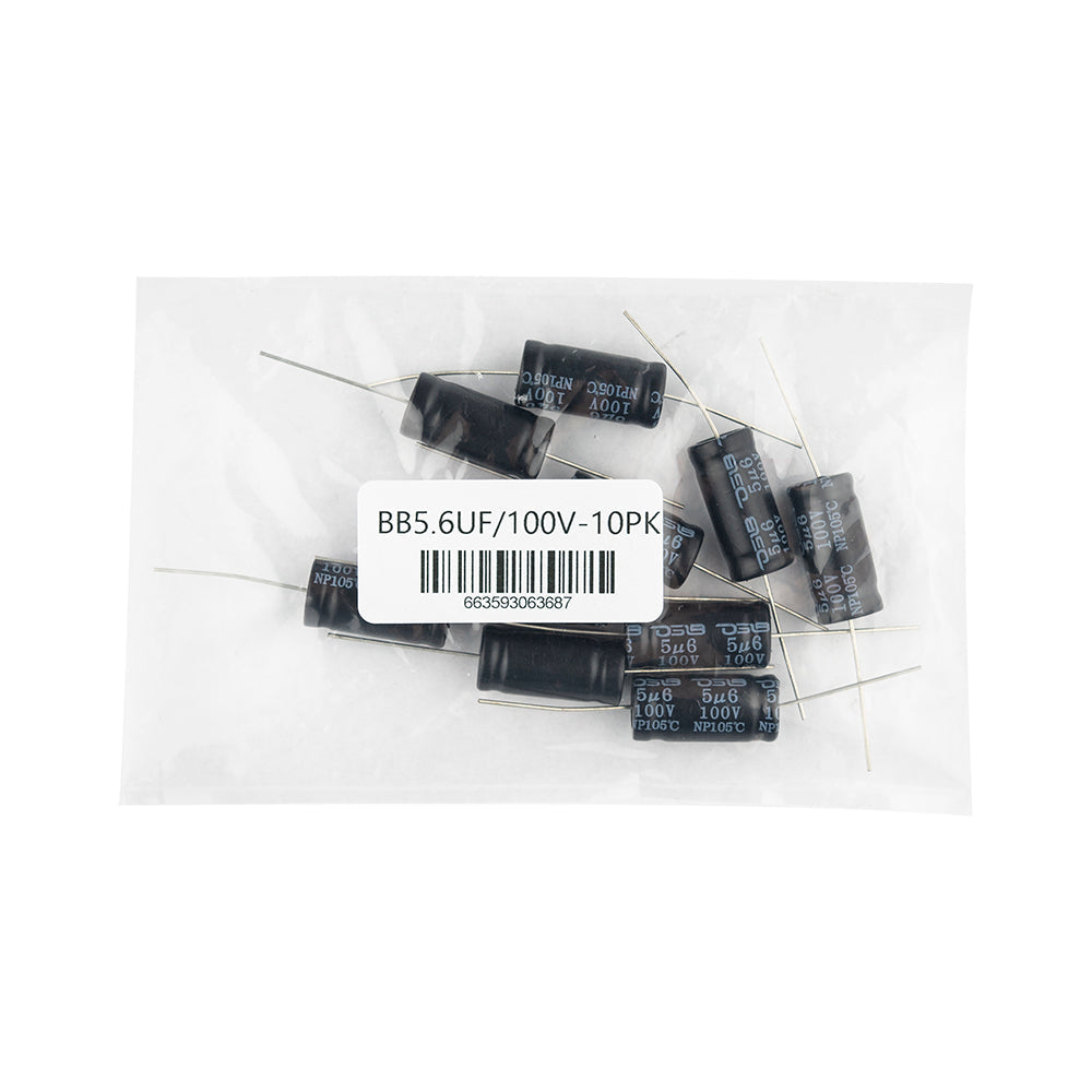 DS18 BB5.6UF/100V-10PK 5.6uF 100V Non-Polarized Bass Blocking Capacitor