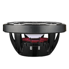 NXL 8" 2-Way Coaxial Marine Speaker With LED RGB Lights 125 Watts Rms 4-Ohm - Black Carbon Fiber