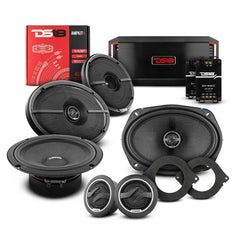DS18 2012-2021 RAM 3500 Crew and Quad Cab Front and Back Doors Speakers Better Upgrade/Replacement Package 1600 Watts