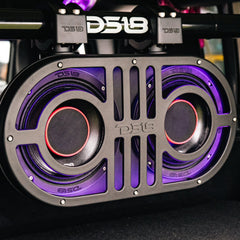 Dual 8" Marine and Powersports PRO Roll Cage Sound Bar System with Built in LED RGB Lights 500 Watts Rms ( 2 x PRO-HY8.4B Included)