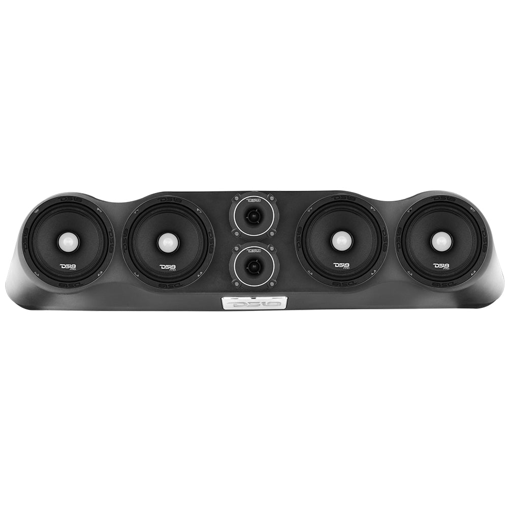 35" High Density ABS Universal Speakers Enclosure 4 X 6.5" and 2 x 3" Tweeters