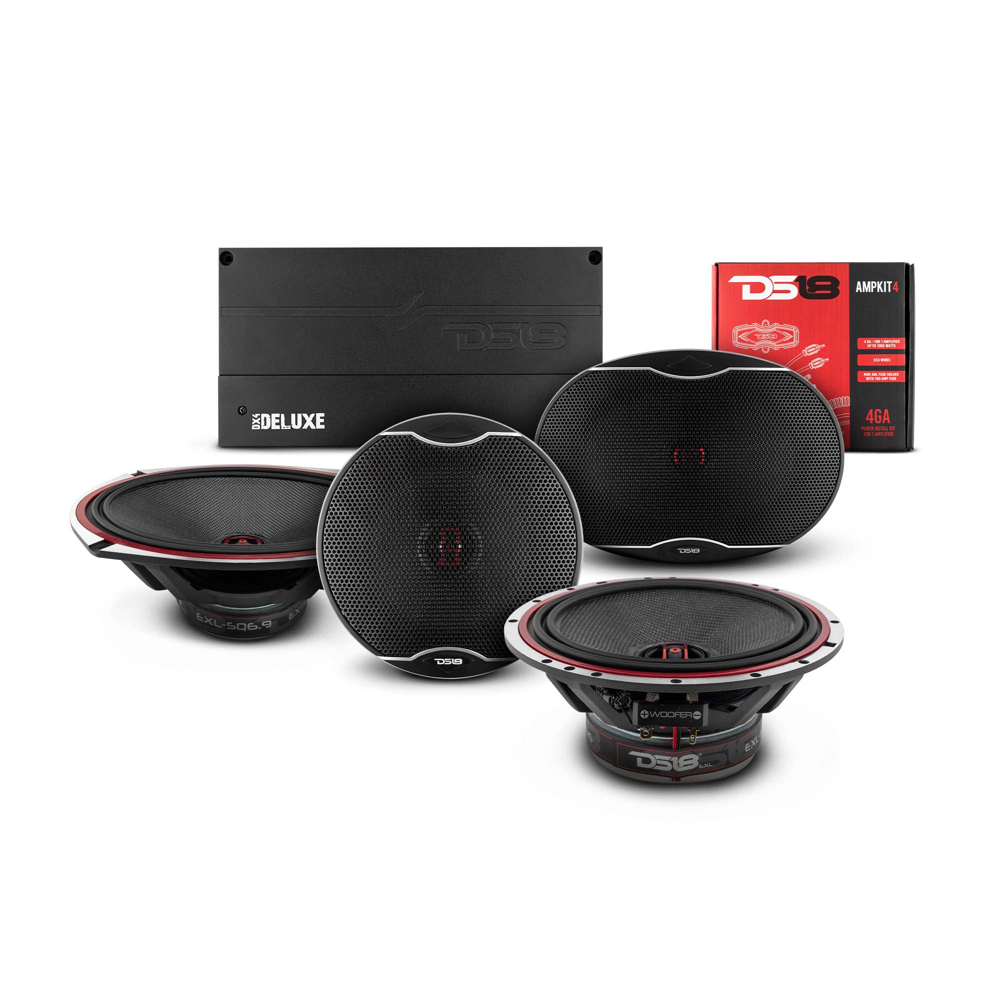 DS18  2015-2020 Ford F-250 Crew and Super Cab Best Upgrade/Replacement Package 3000 Watts