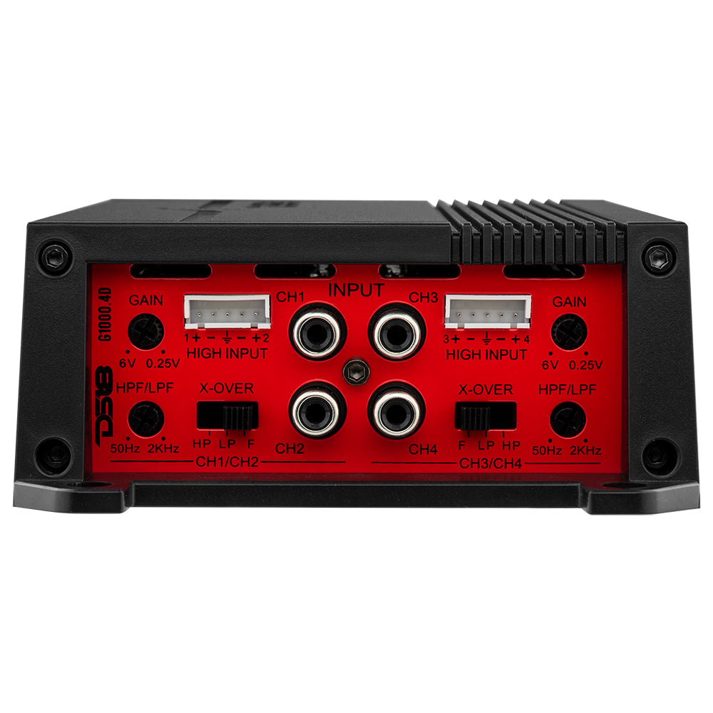 GEN-X Full-Range Class D 4-Channel Amplifier 4 x 90 Watts Rms @ 4-ohm