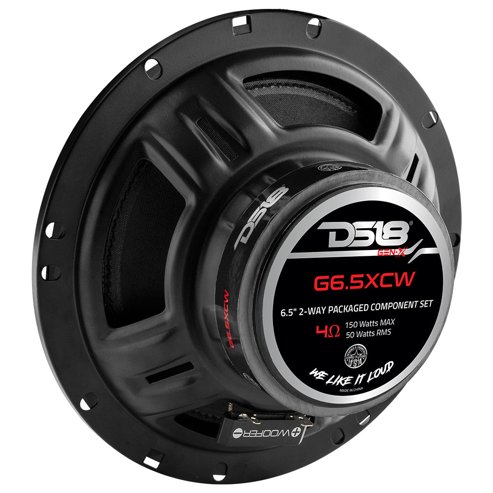 G6.5XC GEN-X 6.5" 2-Way Component Set Speaker System 150 Watts 4-Ohm