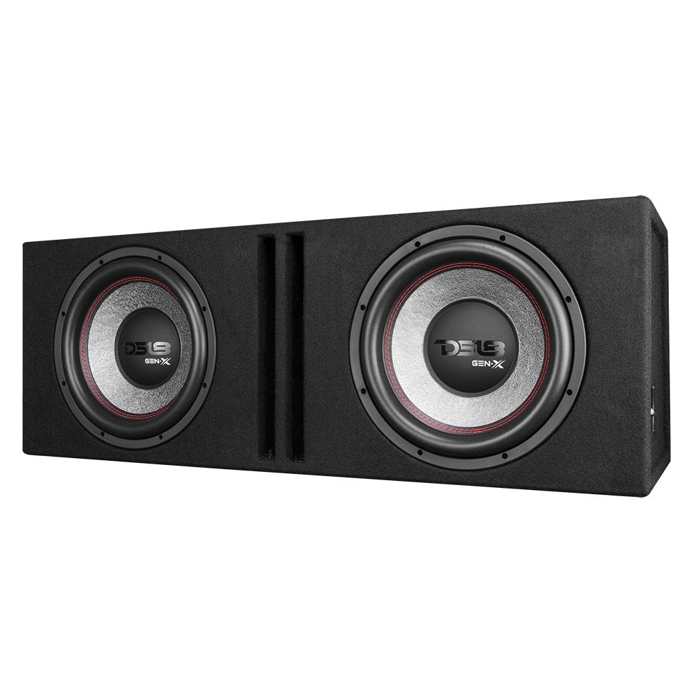 Dual 12" Loaded Subwoofer Ported Enclosure With GEN-X124D 1800 Watts Rms