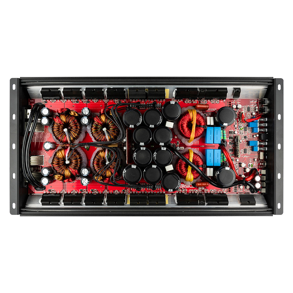 HOOLIGAN KO 1-Channel Amplifier with Voltmeter 8000 Watts Rms @ 1-Ohm Made In Korea Black