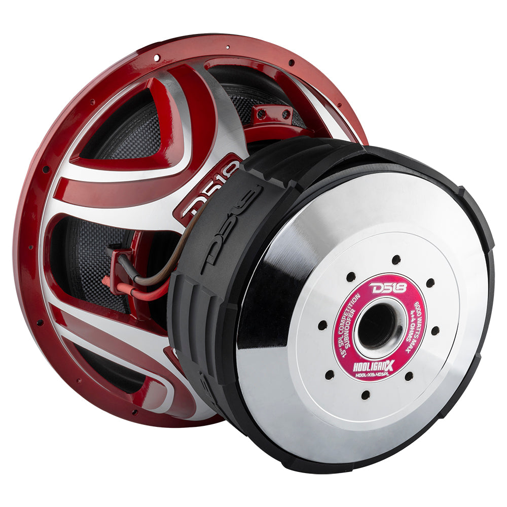 HOOLIGAN X 15" SPL Fiber Glass Scone ubwoofer 4000 Watts Rms 4" DVC 4-Ohm