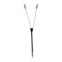 Level 3 RCA 100% Copper OFC Y Connector  2 FEMALE to 1 MALE - BLACK - RED