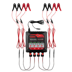 4 X 1.5 AMP Automatic Smart Lithium and AGM Battery Charger and Maintainer