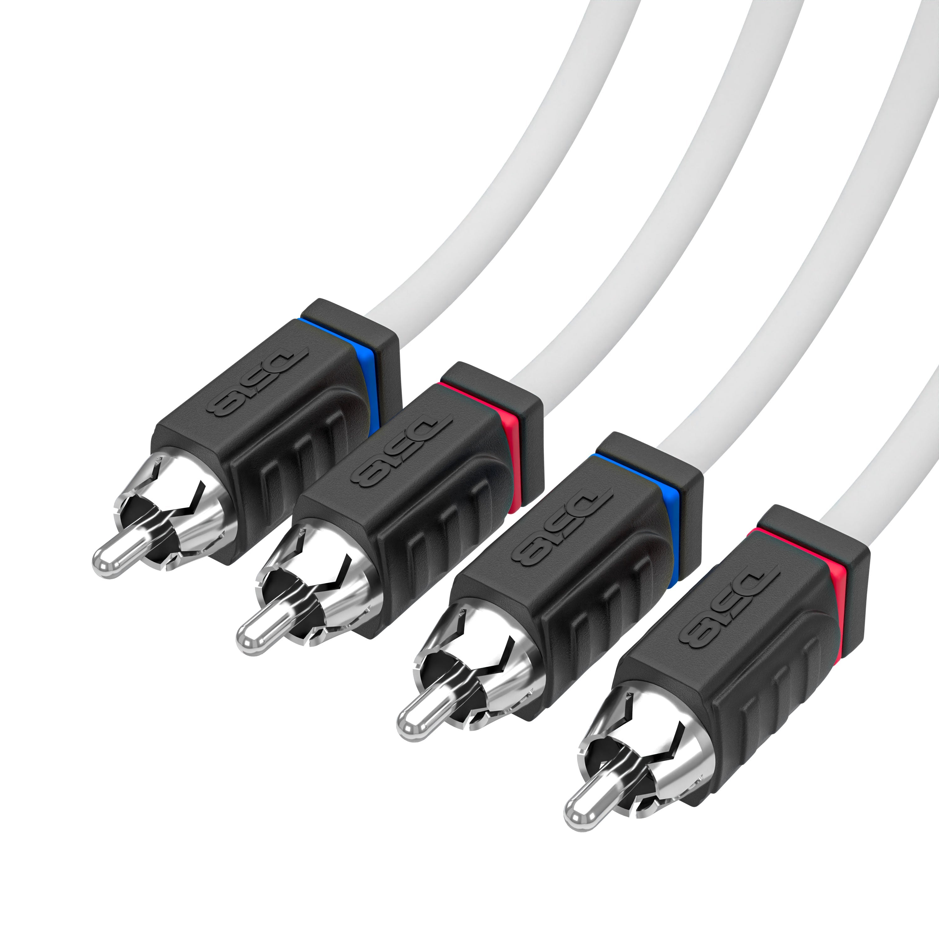 RCA Marine Grade Tinned 100% Copper OFC 6 Feet - WHITE