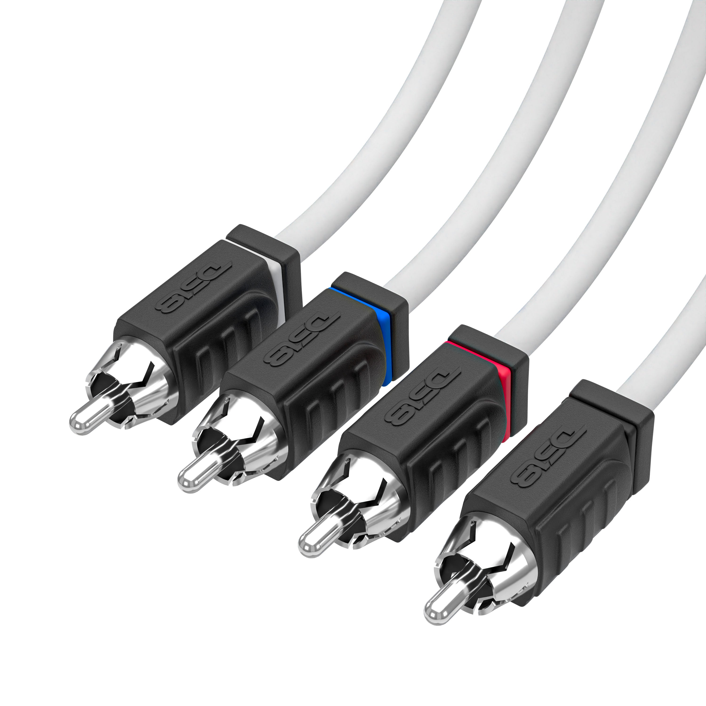 RCA Marine Grade Tinned 100% Copper OFC 25 Feet / 4 Channel - WHITE