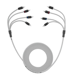 RCA Marine Grade Tinned 100% Copper OFC 25 Feet / 4 Channel - WHITE