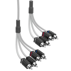 RCA Marine Grade Tinned 100% Copper OFC 6 Feet / 4 Channel - WHITE