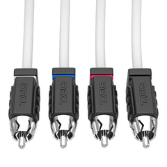 RCA Marine Grade Tinned 100% Copper OFC 6 Feet / 4 Channel - WHITE