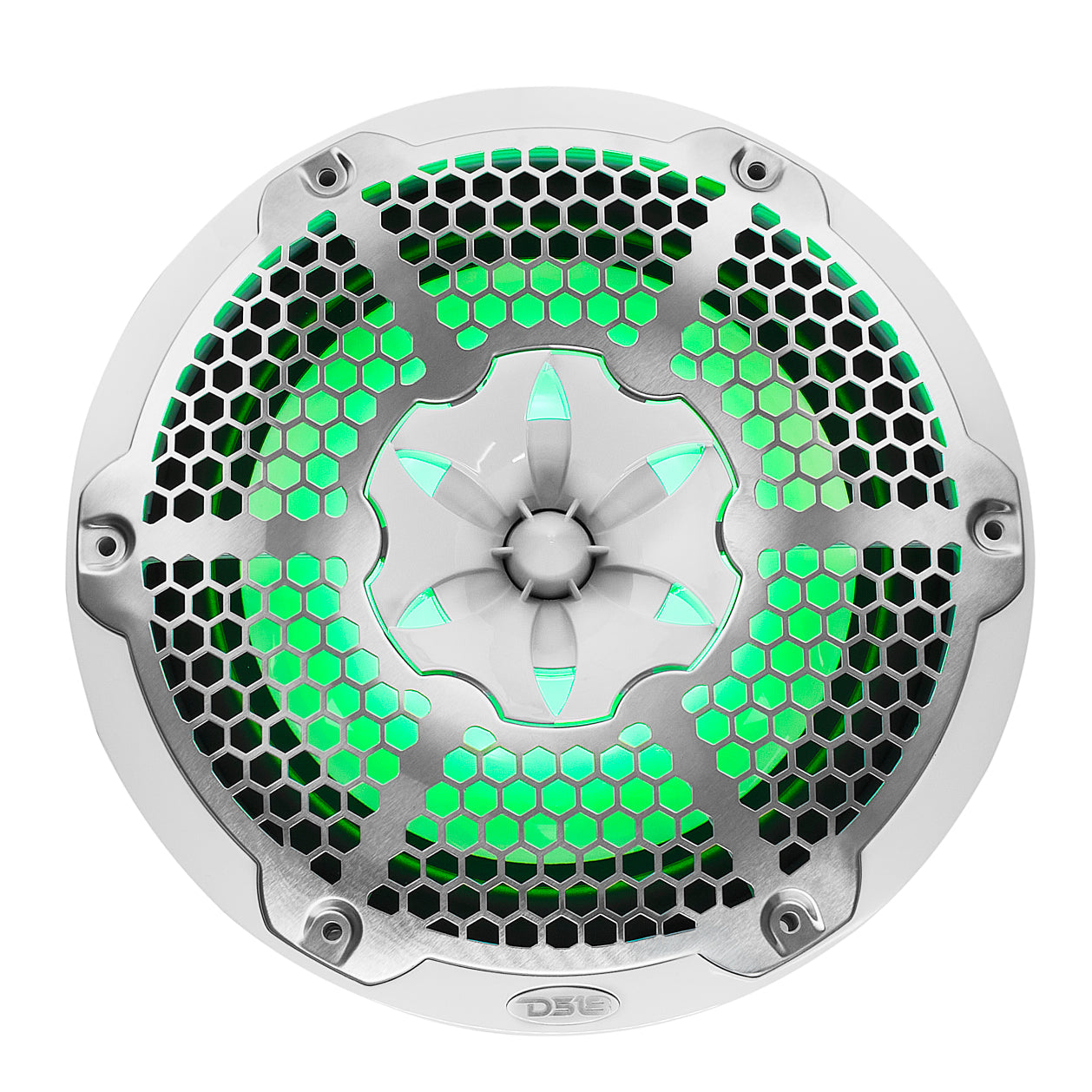 NXL 10" 2-Way Coaxial Marine Speaker with RGB LED Lights 200 Watts Rms 4-Ohm