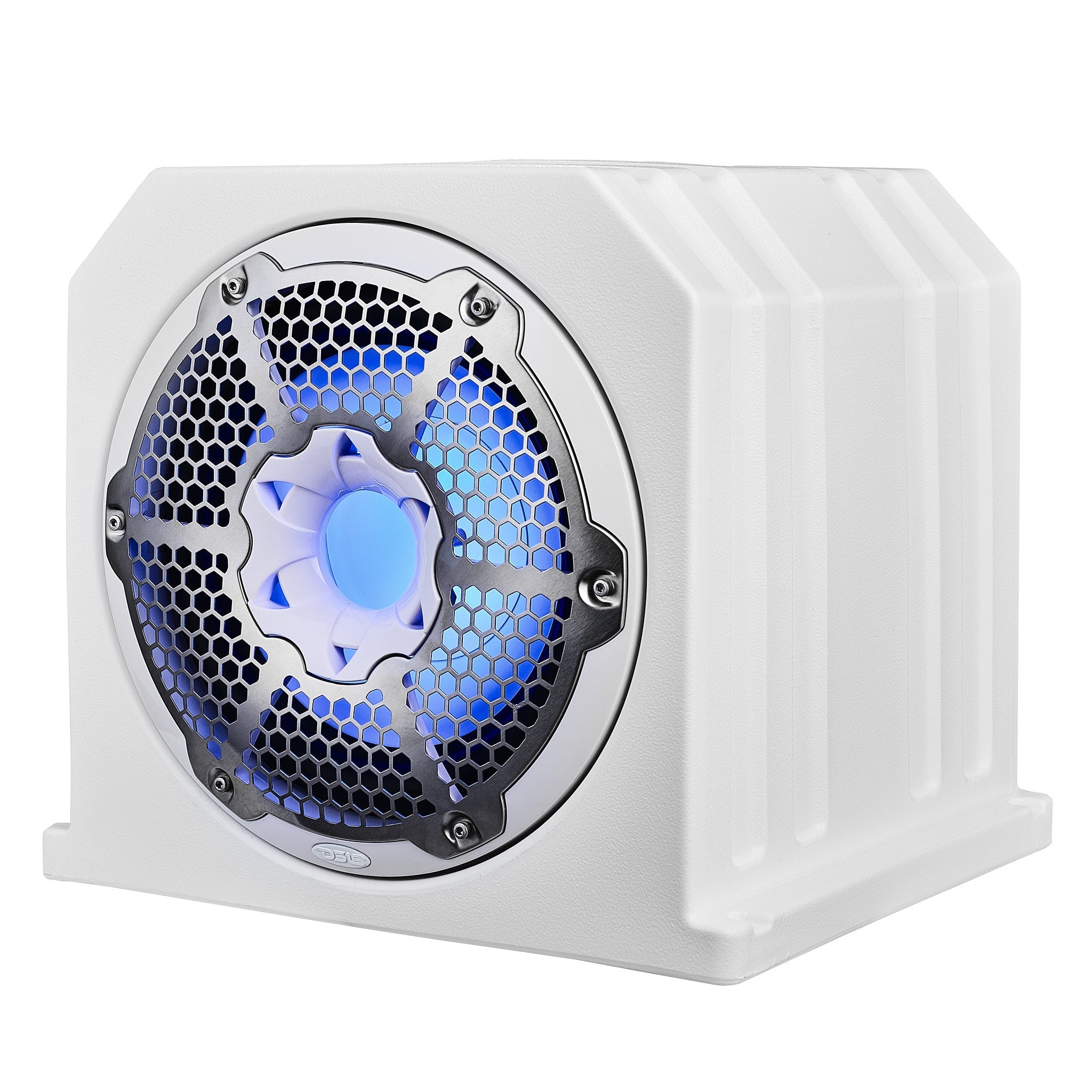 Dual 10" Marine Subwoofer Enclosure with 10" Passive Radiator and LED RGB Lights 350 Watts Rms 4-Ohm (NXL-10SUB Included)