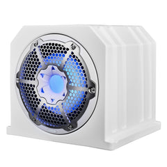 Dual 10" Marine Subwoofer Enclosure with 10" Passive Radiator and LED RGB Lights 350 Watts Rms 4-Ohm (NXL-10SUB Included)