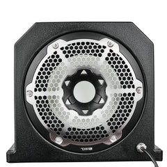 Dual 10" Marine Subwoofer Enclosure with 10" Passive Radiator and LED RGB Lights 350 Watts Rms 4-Ohm (NXL-10SUB Included)