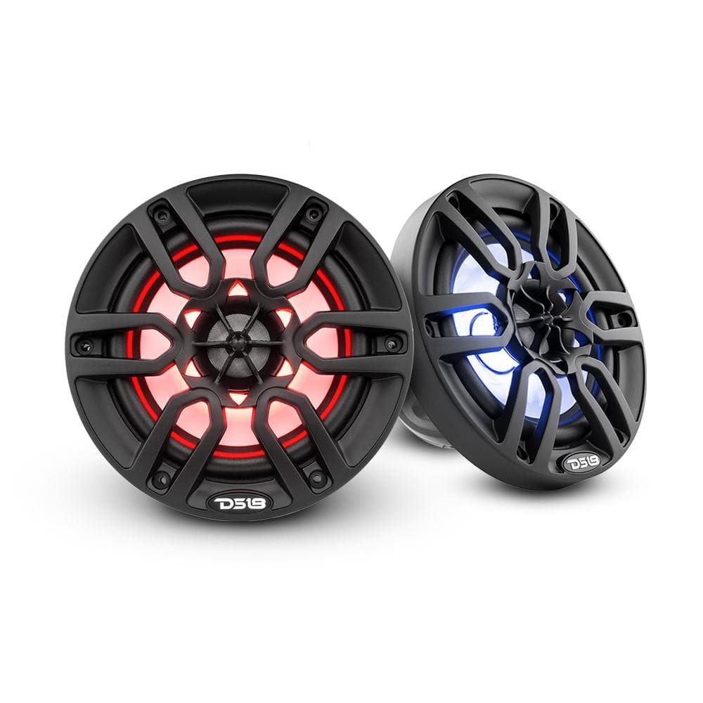 DS18 Best Marine Stereo Subwoofer Package  1 x 10” Subwoofer | 2 x 6.5” Speaker Tower | 2 x 6.5” Marine Speaker | 1 x 5 Ch Amplifier | 1 x MOFCKIT4 and 1 x LED-BTC
