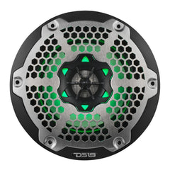 NXL 6.5" 2-Way Coaxial Marine Speaker with RGB LED Lights 100 Watts Rms 4-Ohm