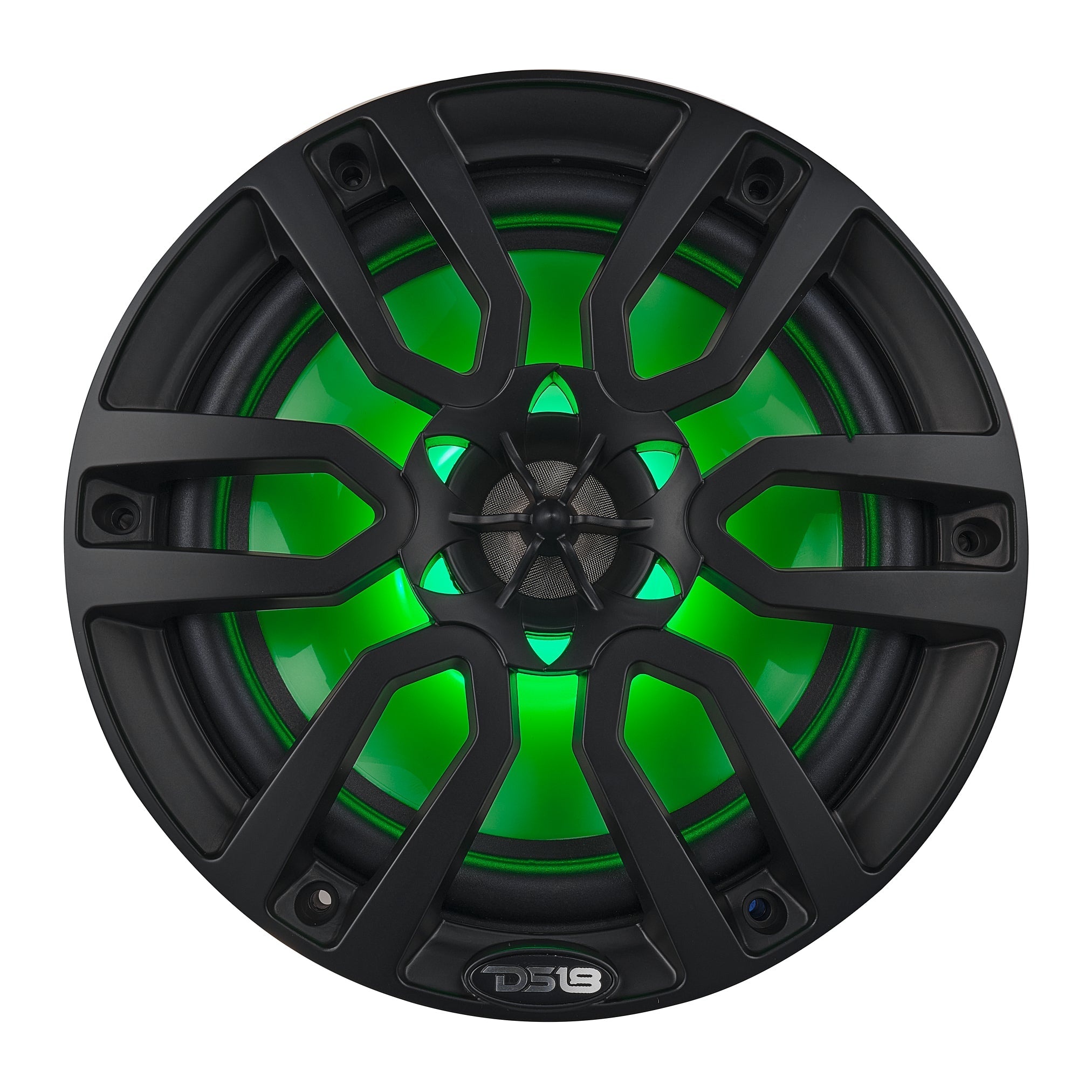 NXL 8" 2-Way Coaxial Marine Speaker With LED RGB Lights 125 Watts Rms 4-Ohm - Black