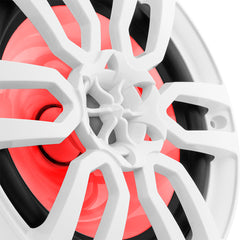 NXL 8" 2-Way Coaxial Marine Speaker With LED RGB Lights 125 Watts Rms 4-Ohm - White