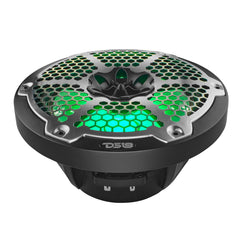 NXL 8" 2-Way Coaxial Marine Speaker With LED RGB Lights 125 Watts Rms 4-Ohm -Black