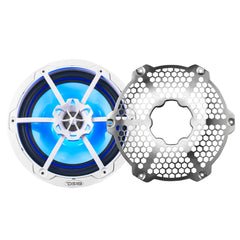NXL 8" 2-Way Coaxial Marine Speaker With LED RGB Lights 125 Watts Rms 4-Ohm -White