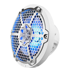 NXL 8" 2-Way Coaxial Marine Speaker With LED RGB Lights 125 Watts Rms 4-Ohm -White