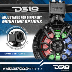 NXL 6.5" Marine and Powersports Towers LED RGB Lights 100 Watts Rms - Black