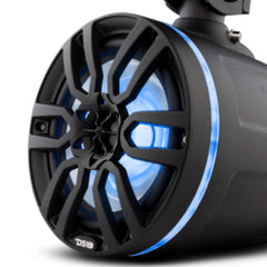 NXL 6.5" Marine Water Resistant Wakeboard Tower Speakers with Integrated RGB LED Lights 300 Watts