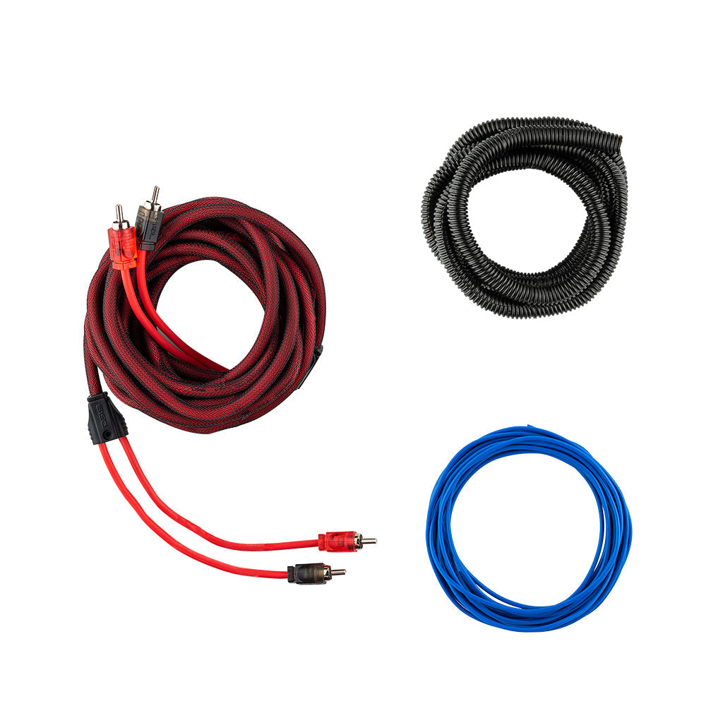 4-GA OFC 100% Copper Amplifier Installation Kit - RED