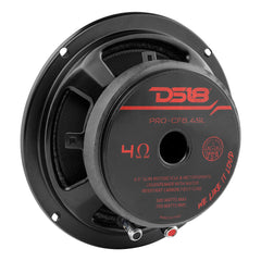 PRO 6.5" Shallow Carbon Fiber Water resistant Cone Mid-Bass Loudspeaker 250 Watts Rms 4-Ohm