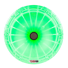 DS18 PRO-DKHCL PRO 1" Twist On Throat Compression Driver 1.75" Titanium VC with RGB Led Light Horn and Built-in Crossover 700 Watts 4 Ohms
