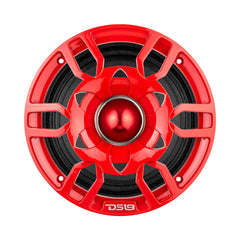 DS18 PRO-GTW6RD 6.5" Grill with Built-in 1.75" VC Neodymium Bullet Tweeter and RGB Lights 500 Watts Red(EACH)
