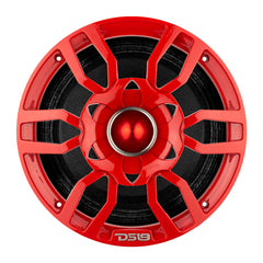 DS18 PRO-GTW8RD 8" Grill with Built-in 1.75" VC Neodymium Bullet Tweeter and RGB Lights 500 Watts Red