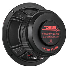 PRO 6.5" Coaxial Hybrid Mid-Range Water resistant Cone Loudspeaker with Built-in Driver 225 Watts Rms 4-Ohm