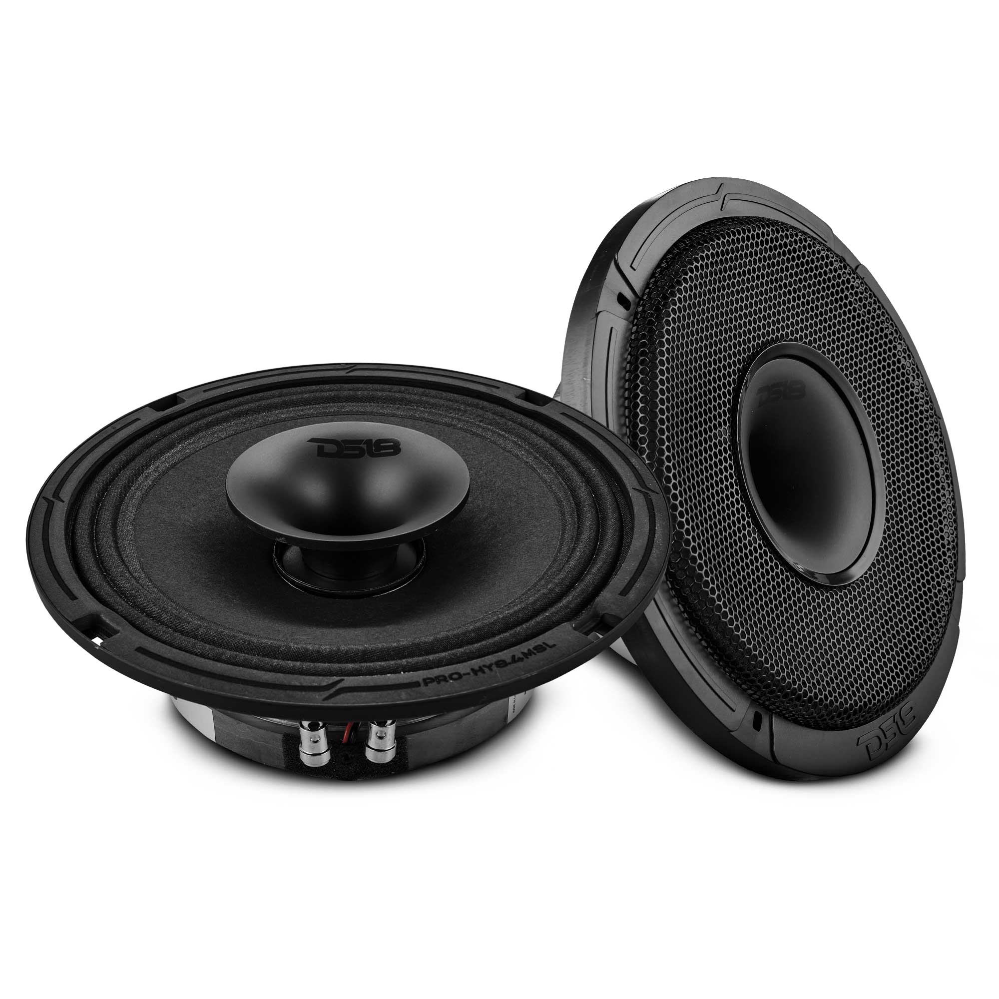 PRO 8" Shallow Coaxial Hybrid Mid-Range Loudspeaker with Built-in Driver 200 Watts Rms 4-Ohm