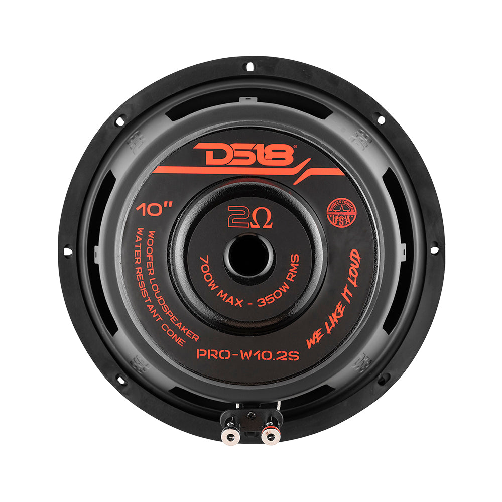 PRO 10" Water Resistant Woofer 350 Watts Rms 2-Ohm SVC