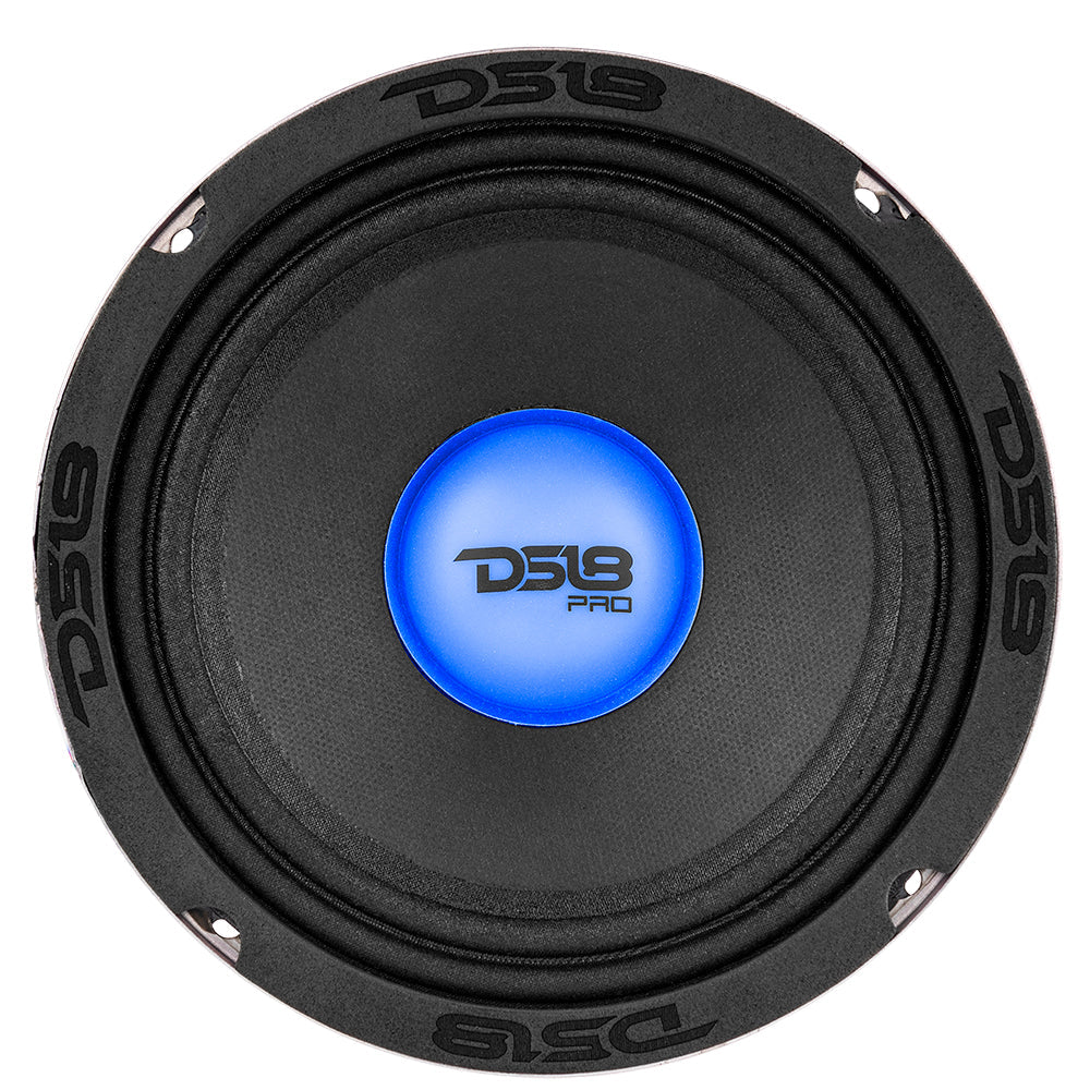 PRO-X 6.5" Mid-Range Loudspeaker with RGB Light Dust Cap 250 Watts Rms 4-Ohm