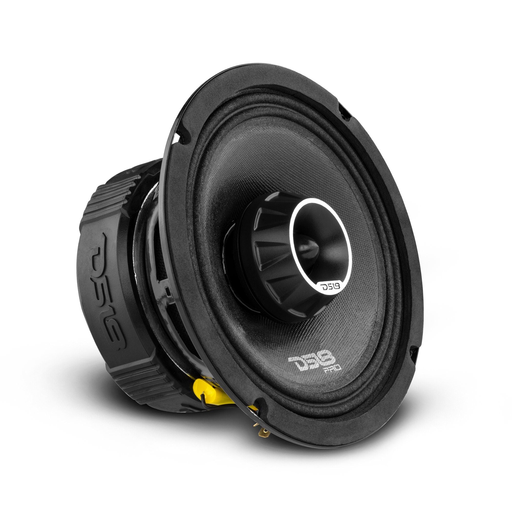 PRO-ZT 6.5" Coaxial Mid-Range Loudspeaker with Water Resistant Cone Built-in Bullet Tweeter and Grill 225 Watts Rms 4-Ohm