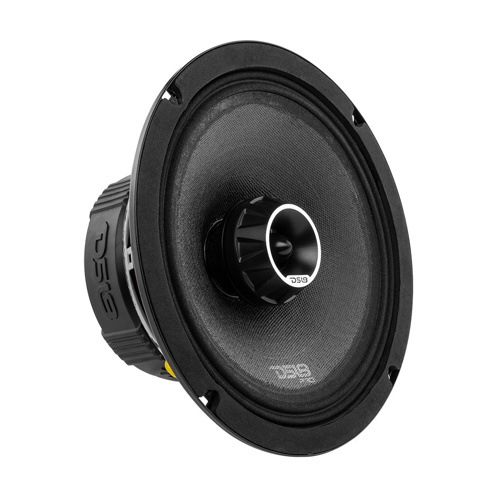 PRO-ZT 8" Coaxial Mid-Range Loudspeaker with Water Resistant Cone Built-in Bullet Tweeter and Grill 275 Watts Rms 4-Ohm