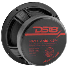 PRO-ZXI 6.5" Mid-Range Bullet Loudspeaker Neodymium/Ferrite Magnets 300 Watts Rms 4-Ohm