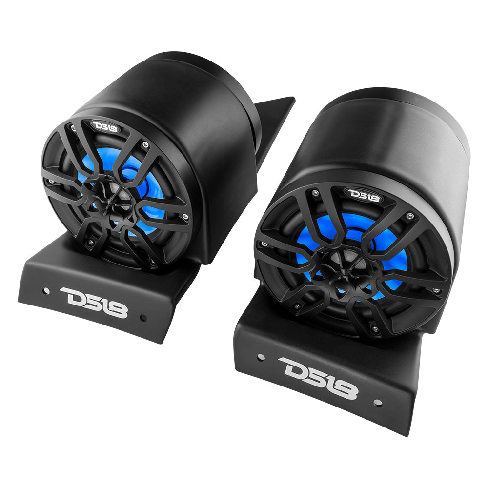 Polaris Slingshot Headrest 4 x 6.5"  Enclosure With 4 x NXL-6/BK | 2015 - Current