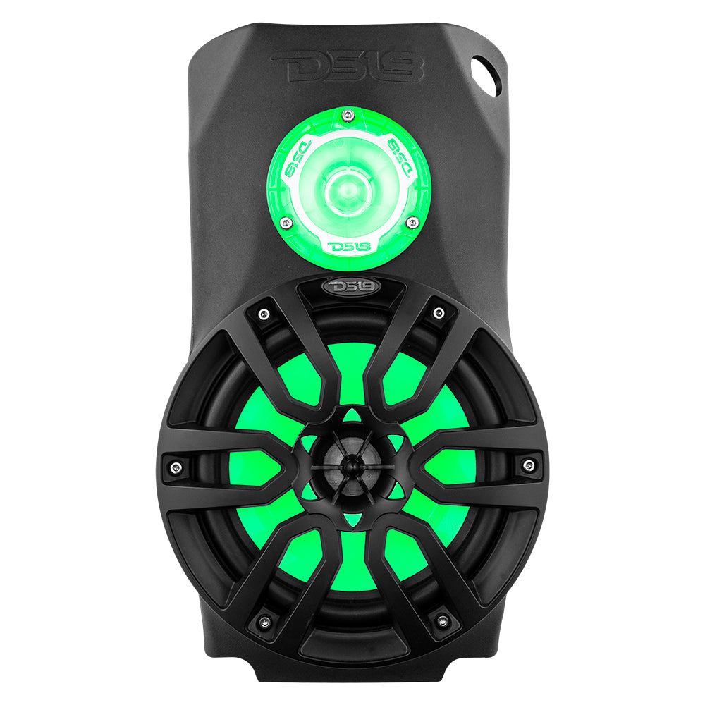 Polaris Slingshot Water Fall Center Console 1 X 8" Enclosure With NXL-8/BK and PRO-TW1L | 2015 - 2019