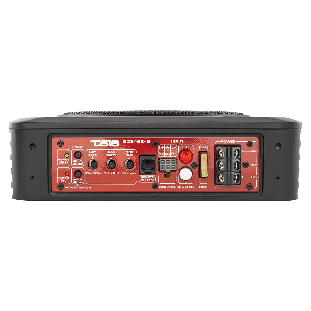 SQ 8" Under Seat Amplified Subwoofer with Plug and Play Harness for JK and JKU Jeeps.